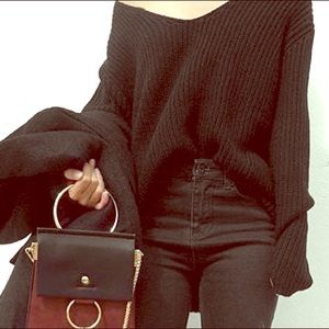 Exaggerated Sleeve Sweater